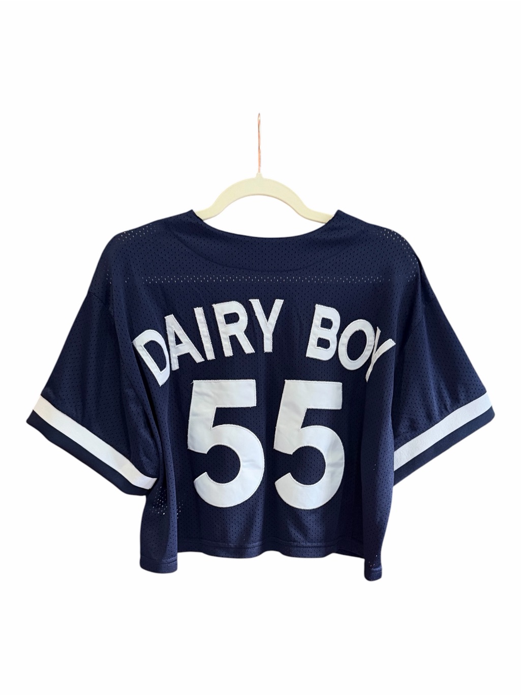 Dairy Boy Homecoming Cropped Jersey Navy L — image 7 of 8